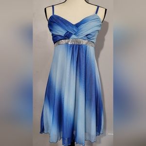 NWOT ombre cross dress women's Large knee lenght